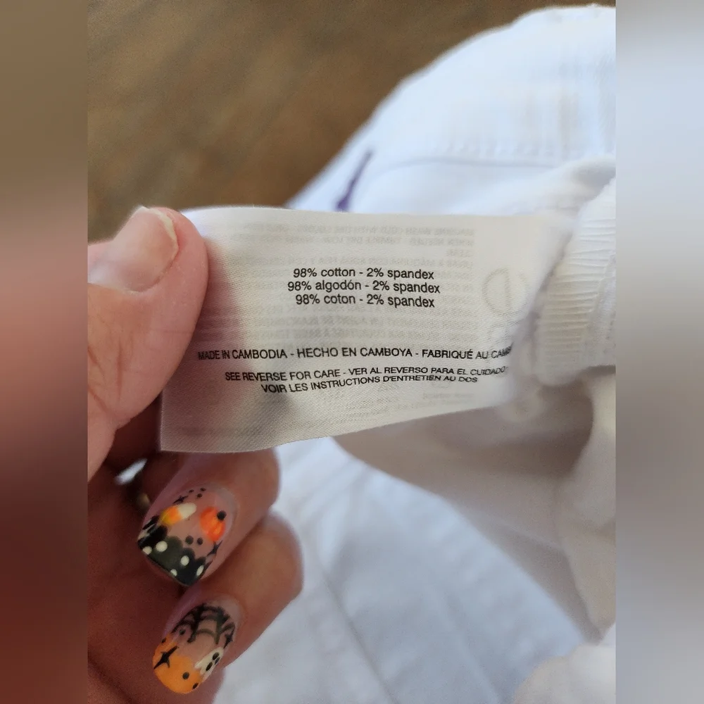 NWT Gloria Vanderbilt Cuffed Boyfriend Jean Size 10 Color White - Picture 5 of 7